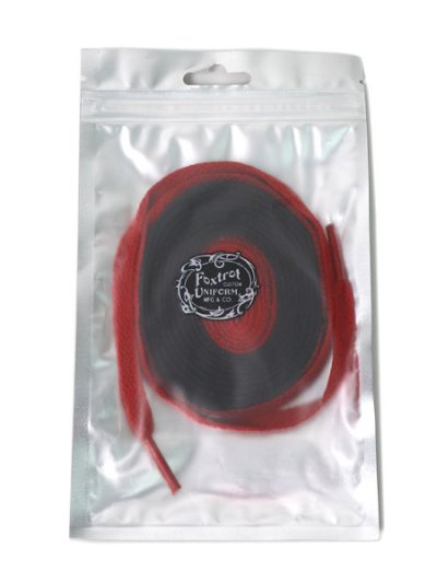 画像1: 【MEGA SALE】Foxtrot Uniform FOX UNION LACES FA 130 BLACK RED