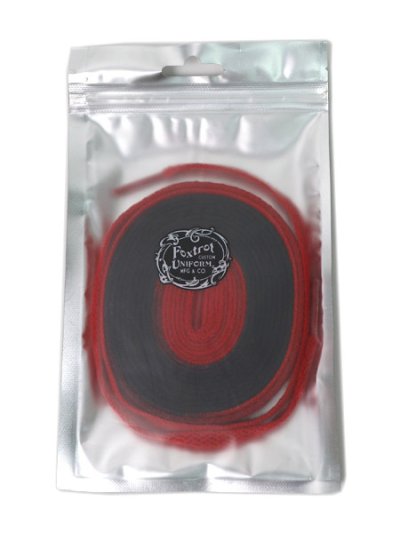 画像1: 【MEGA SALE】Foxtrot Uniform FOX UNION LACES FA 170 BLACK RED