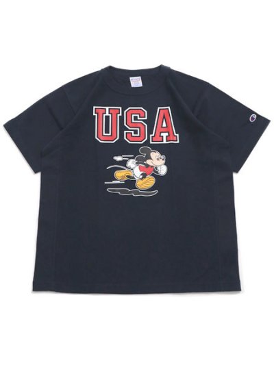 画像1: CHAMPION RW 9.4oz JERSEY TEE USA MICKEY-NAVY