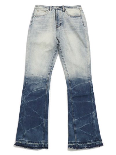 画像1: 【送料無料】mnml B594 SUN FLARE DENIM PANTS BLUE