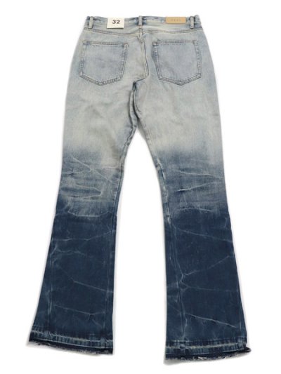 画像2: 【送料無料】mnml B594 SUN FLARE DENIM PANTS BLUE