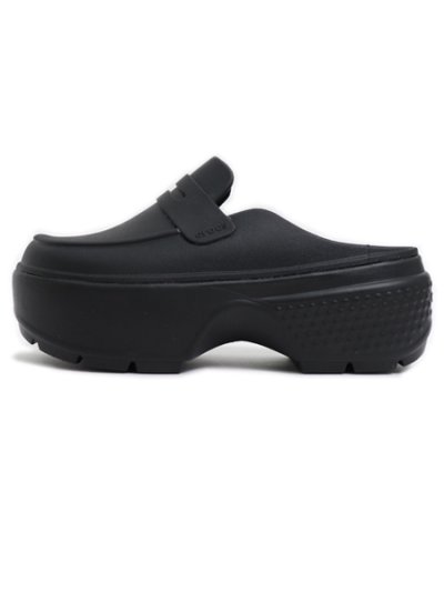 画像1: 【送料無料】crocs STOMP LOAFER BLACK/BLACK