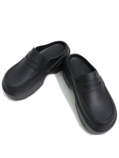 画像3: 【送料無料】crocs STOMP LOAFER BLACK/BLACK