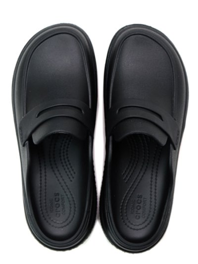 画像4: 【送料無料】crocs STOMP LOAFER BLACK/BLACK