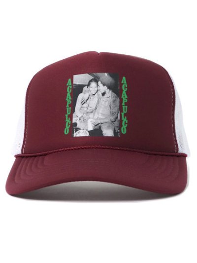 画像2: ACAPULCO GOLD DRUNK IN LOVE TRUCKER CAP BURGUNDY/WHITE