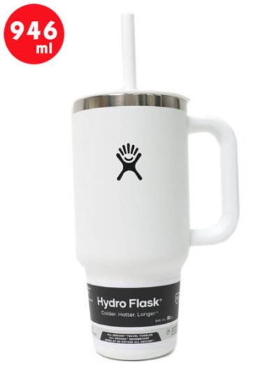 画像1: Hydro Flask 32 OZ ALL AROUND TRAVEL TUMBLER-WHITE