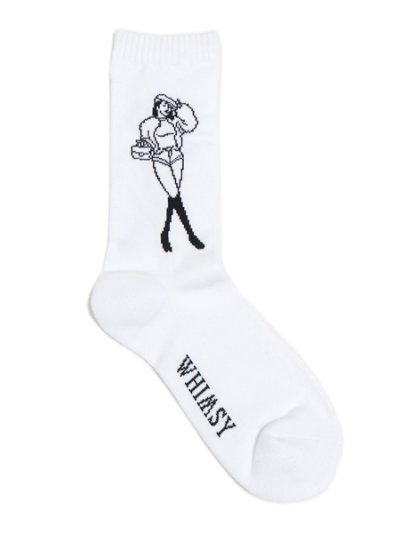 画像1: WHIMSY SOCKS FIVE STAR MARIE SOCKS WHITE