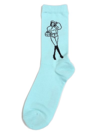 画像2: WHIMSY SOCKS FIVE STAR MARIE SOCKS LIGHT BLUE