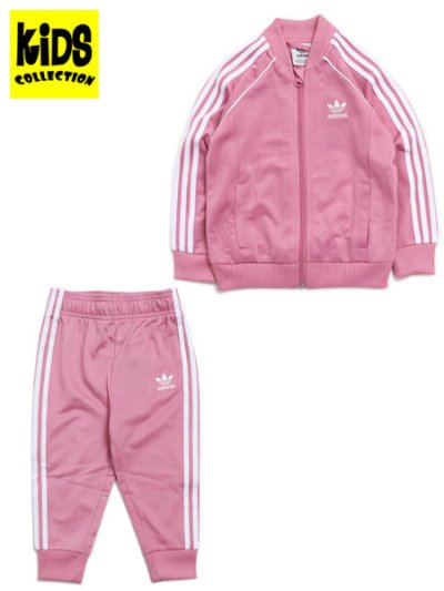 画像1: 【KIDS】ADIDAS KIDS SST TRACK SUIT-ROSE TONE