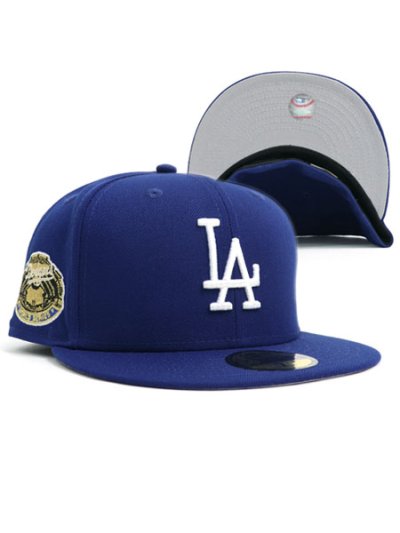 画像1: NEW ERA 59FIFTY CS DODGERS CTWN UV/GY FB WS1963