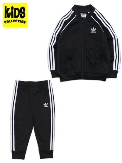 画像1: 【KIDS】ADIDAS KIDS SST TRACK SUIT-BLACK