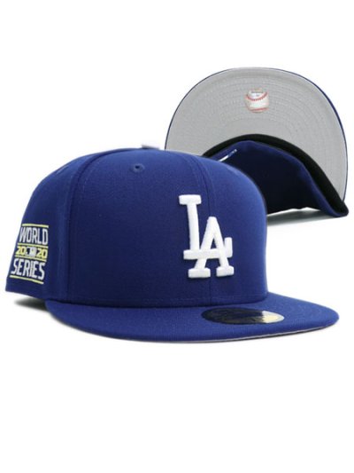 画像1: NEW ERA 59FIFTY CS DODGERS CTWN UV/GY FB WS2020