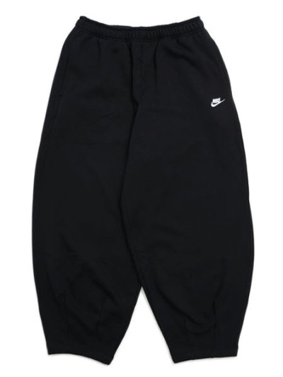 画像1: NIKE CLUB FT OVERSIZED PANT-BLACK/WHITE