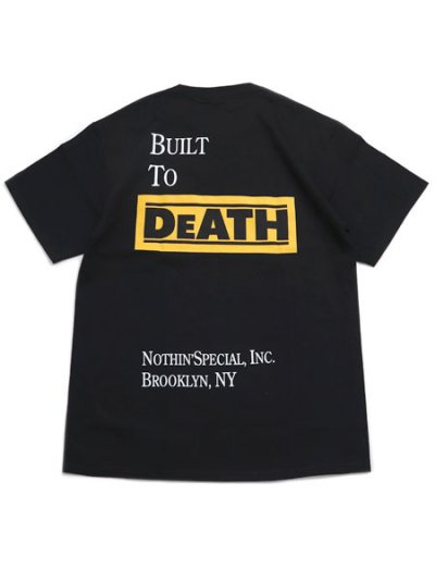 画像1: NOTHIN' SPECIAL BUILT TO DeATH POCKET TEE BLACK