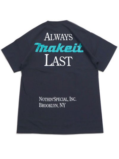 画像1: NOTHIN' SPECIAL MAKE IT LAST POCKET TEE DARK NAVY