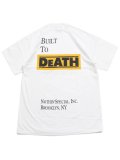 NOTHIN' SPECIAL BUILT TO DeATH POCKET TEE WHITE