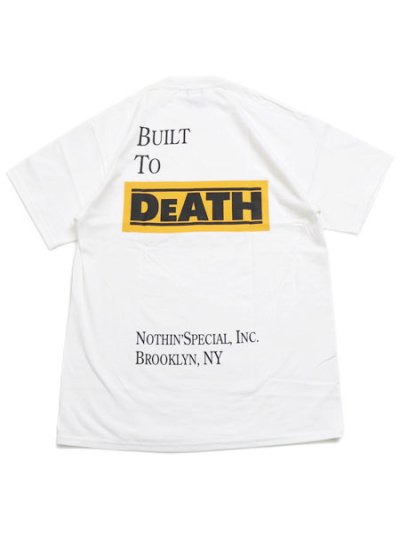 画像1: NOTHIN' SPECIAL BUILT TO DeATH POCKET TEE WHITE