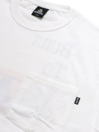 画像3: NOTHIN' SPECIAL BUILT TO DeATH POCKET TEE WHITE