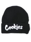 COOKIES CLOTHING ORIGINAL LOGO BEANIE BLACK/WHITE