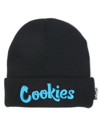 画像1: COOKIES CLOTHING ORIGINAL LOGO BEANIE BLACK/BLUE