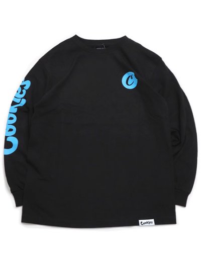 画像1: COOKIES CLOTHING C-BITE LOGO L/S TEE BLACK/BLUE