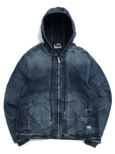 画像1: 【送料無料】PRO CLUB HEAVYWEIGHT DENIM ZIP UP JACKET