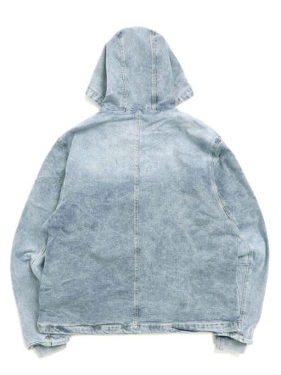 画像2: 【送料無料】PRO CLUB HEAVYWEIGHT DENIM ZIP UP JACKET