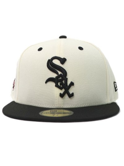 画像2: NEW ERA 59FIFTY WOOL VISOR WHITE SOX CHROME/BLK