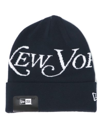 画像1: NEW ERA BC KNIT BIG LOGO NY MAGAZINE NAVY