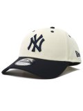 NEW ERA 9FORTY VS WOOL VISOR YANKEES CHROME/NAVY