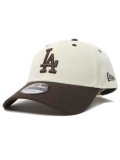 NEW ERA 9FORTY VS WOOL VISOR DODGERS CHROME/BRN