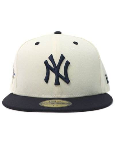 画像2: NEW ERA 59FIFTY WOOL VISOR YANKEES CHROME/NAVY