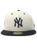 画像2: NEW ERA 59FIFTY WOOL VISOR YANKEES CHROME/NAVY (2)