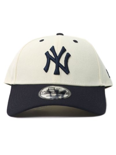 画像2: NEW ERA 9FORTY VS WOOL VISOR YANKEES CHROME/NAVY