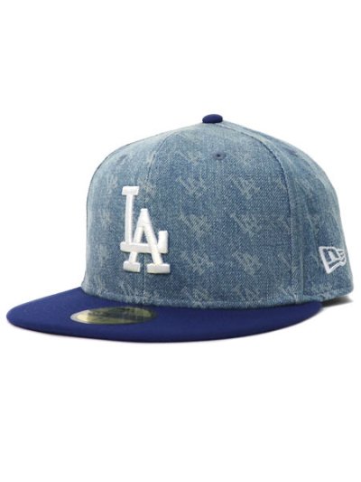 画像1: NEW ERA 59FIFTY LASER BURN OUT DODGERS WASH DNM