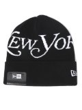 NEW ERA BC KNIT BIG LOGO NY MAGAZINE BLACK