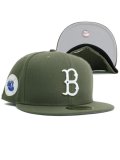 NEW ERA 59FIFTY CS DODGERS CTWN B WS1955 U/GY FB