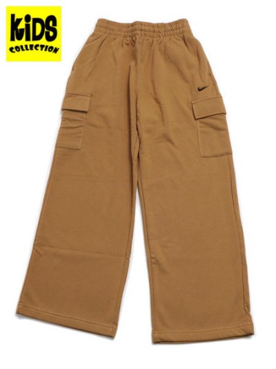 画像1: 【KIDS】NIKE YTH GIRLS NSW DF OVERSIZED FLC PANT-FLAX