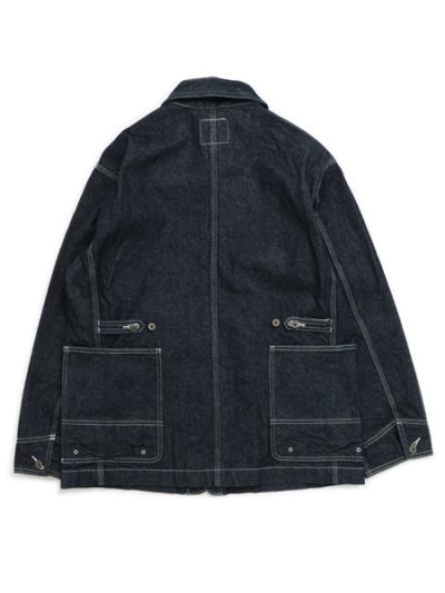 画像2: 【送料無料】SNOW PEAK RECYCLED COTTON DENIM JACKET INDIGO