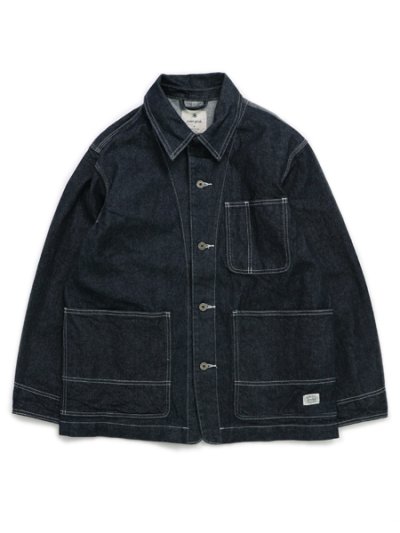 画像1: 【送料無料】SNOW PEAK RECYCLED COTTON DENIM JACKET INDIGO