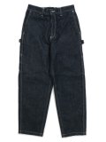 【送料無料】SNOW PEAK RECYCLED COTTON DENIM WIDE PANTS INDIGO