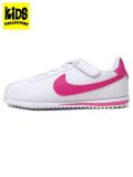 【KIDS】NIKE KIDS CORTEZ EASYON WHITE/LASER FUCHSIA