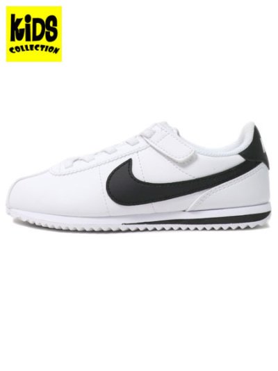 画像1: 【KIDS】NIKE KIDS CORTEZ EASYON WHITE/BLACK