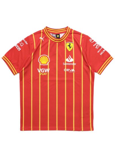 画像1: 【送料無料】PUMA FERRARI TEAM SOCCER JERSEY-SPEED RED