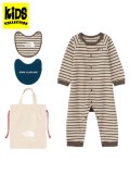 【KIDS】THE NORTH FACE BABY L/S ROMPERS 2P BIB