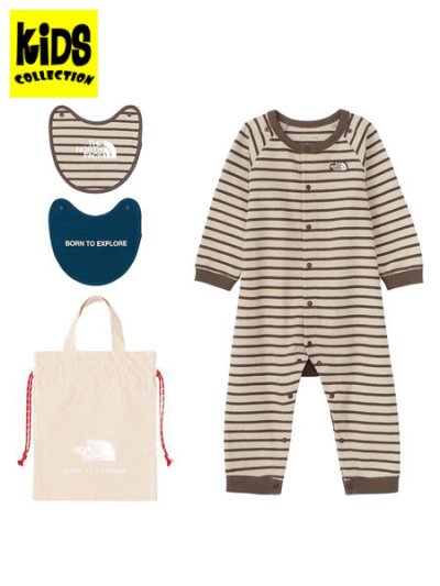 画像1: 【KIDS】THE NORTH FACE BABY L/S ROMPERS 2P BIB