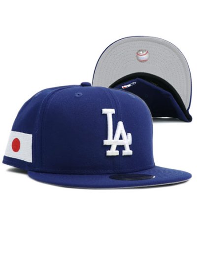 画像1: NEW ERA 59FIFTY CS DODGERS JAPAN FLAG U/GY FB