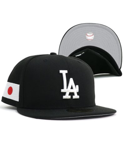 画像1: NEW ERA 59FIFTY CS DODGERS JAPAN FLAG U/GY FB