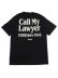 画像1: MARKET CALL MY LAWYER TEE WASHED BLACK (1)