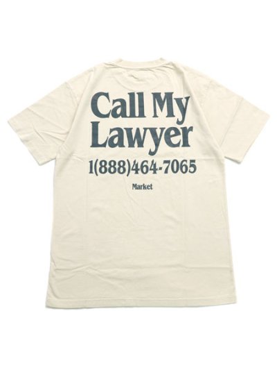 画像1: MARKET CALL MY LAWYER TEE ECRU